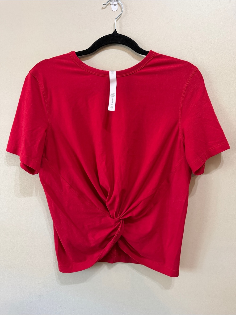 Lululemon Crescent Tee - Dark Red Size 6 Small Pima Cotton - Picture 4 of 7